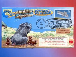 Seldom-seen Working Model! Wright Bros. Pull-Tab Bennett FDC