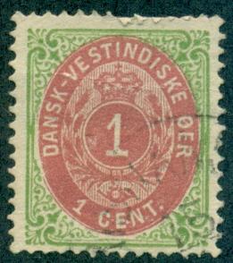 Danish West Indies #5  Used  Scott $30.00