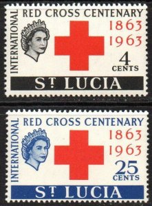 St. Lucia Sc #180-181 MNH