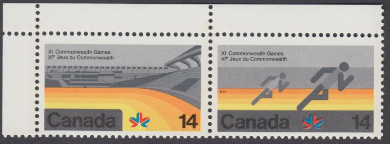 Canada - #760a Commonwealth Games Se-tenant Pair - MNH