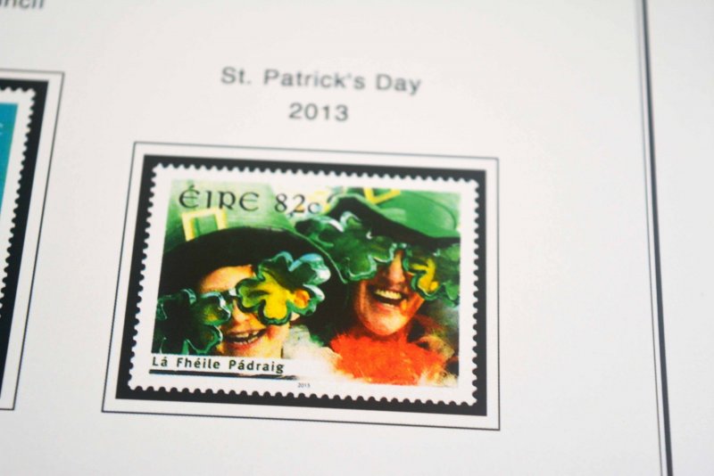 COLOR PRINTED IRELAND 2011-2020 STAMP ALBUM PAGES (60 illustrated pages)