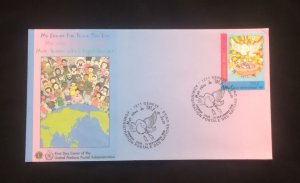 D) 2006, UNITED NATIONS, FIRST DAY COVER, ISSUE, CHILDREN'S DESIGN, MY D...