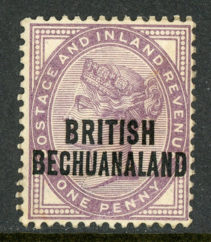 British Bechuanaland 1¢ Lilac QV Scott #33 Mint F758