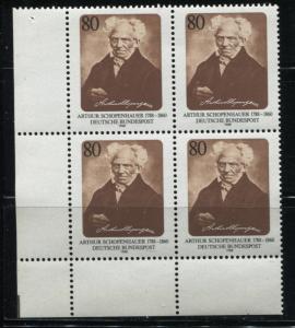 Germany 1549 MNH Corner block of four