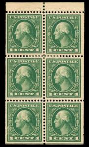 momen: US Stamps #405b Mint OG Booklet Pane of 6