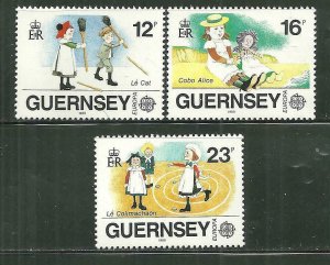Guernsey MNH 401-3 Europa Children's Games