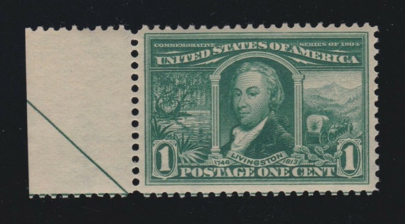 US 323 1c Louisiana Purchase Mint VF OG NH SCV $60