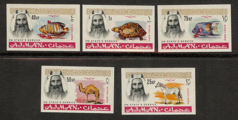 AJMAN SC# O1-5 VF MNH 1965