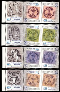 Romania 2006 Scott #4871-4874 Tête-bêche Pairs Mint Never Hinged