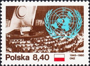 Poland 1980 MNH Stamps Scott 2417 35 Years of United Nations