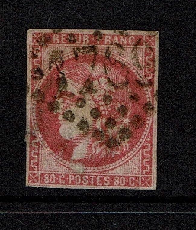 France SC# 48, Used, Center and Side thins - Lot 100817