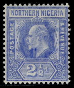 NORTHERN NIGERIA EDVII SG31, 2½d blue, M MINT.