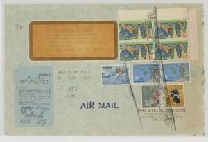 Ryukyu Islands  1970 Official Business Airmail Cover with customs form, mild wear; ECV $15 +