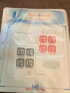 UNITED NATIONS MINT COLLECTION ON ALBUM PAGES