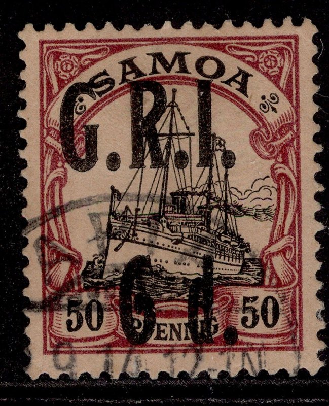 SAMOA QV SG108, 6d on 50pf black & purple/buff, FINE USED. Cat £35.