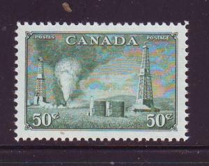 Canada Sc 294 1950  50 c Oil Well stamp mint