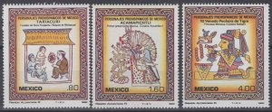 ZAYIX - Mexico 1285-1287 MNH Archaeology Pre-Hispanic Art   071422S174M