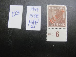 GERMANY BERLIN 1949 MNH SC 9N25 HAN SINGLE VF  150 EUROS (123)