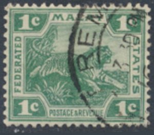 Federated Malay States   SC# 38a Used Die II   see details & scans