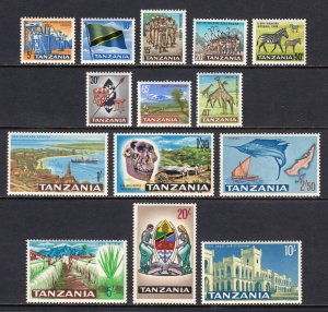 TANZANIA — SCOTT 5-18 —1965 PICTORIAL SET — MH — SCV $24.90