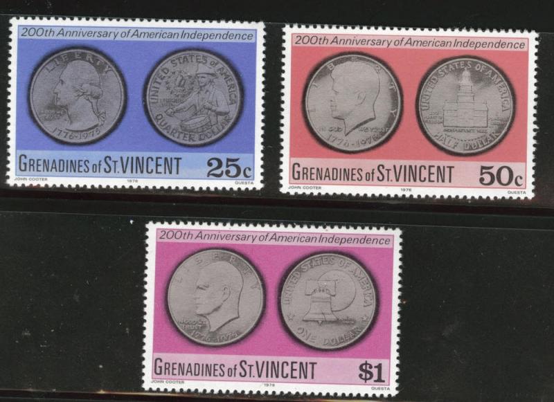 Grenadines of St. Vincent Scott 81-83 MNH** set