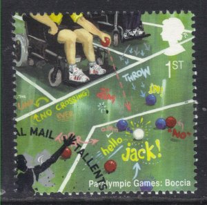 GB 2009 QE2 1st Olympic & Paralympic Games ' Boccia ' Ex Fdc SG 2985 ( G1468  )