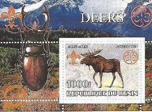 Deers -  Souvenir Sheet - 2B-213