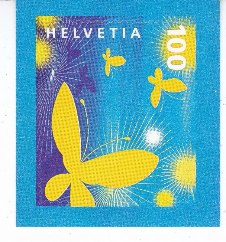 Switzerland 1210 MNH 2005 100c Stylized Butterflies Self-Adhesive Issue