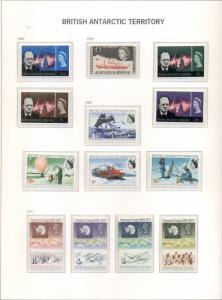 BRITISH ANTARCTIC TERRITORY & SOUTH GEORGIA COLLECTION 1963-2000 Scott $1,053.00