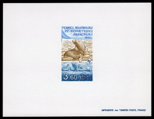 FSAT/TAAF 1991 Sc#162 SEA LIONS Deluxe Souvenir Sheet Imperforated MNH