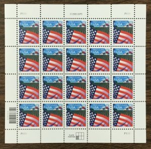 3448   Flag over Farm. MNH  (34¢) Non-demoninated  Sheet of 20.  Issued in 2000