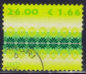 Estonia, 2010, Textile Pattern, #646, used++