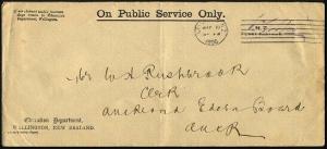 NEW ZEALAND 1906 Official cover Education Dept - Wellington Penny Postage..95706