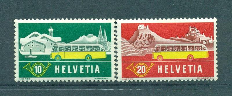 Switzerland sc# 345-346 mhr cat value $.60