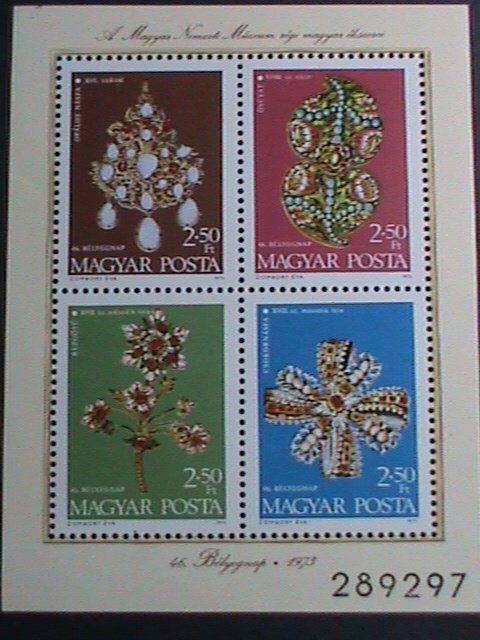 ​HUNGARY-1973 SC#B306 46TH STAMP DAY-FOLK ART MNH S/S VF WE SHIP TO WORLD WIDE