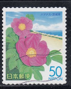 Japan 2007 Sc#Z782 Beach rose & Pacific Coast - Ibaraki Prefecture Used