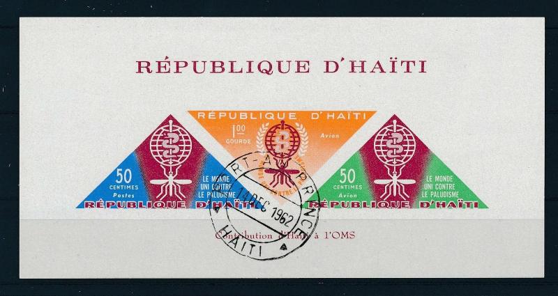 [19606] Haiti 1962 Anti Malaria WITH inscription Contribution… VF S/S  Used