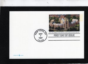 UX280 City College of NY, FDC no cachet