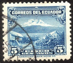 1934, Ecuador 5c, Used, Sc 322