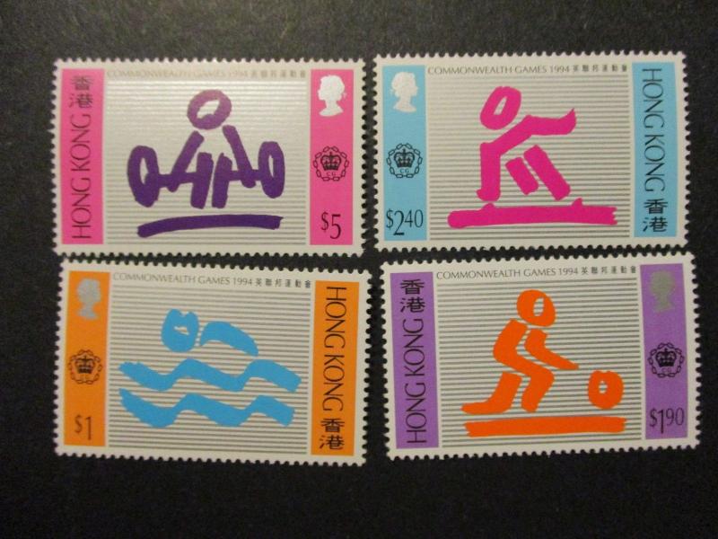 Hong Kong Scott 703-706 Commonwealth games set MNH**