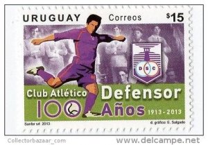 Soccer football club lighthouse identified NOVELTY URUGUAY MNH SINGLE STAMP