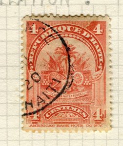 HAITI; Early 1920s pictorial issue fine used issue 4c.