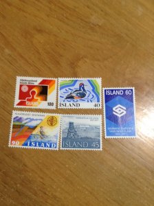 Iceland  # 495/500-503  MNH