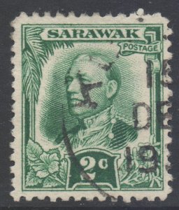 Sarawak Scott 95 - SG92, 1932 Sir Charles Vyner Brooke 2c used