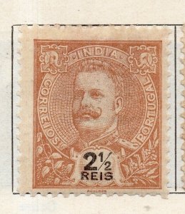 Portuguese India 1902 Early Issue Fine Mint Hinged 2.5r. NW-265430