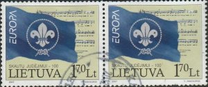 Lithuania, #836  Used  Pair From 2007