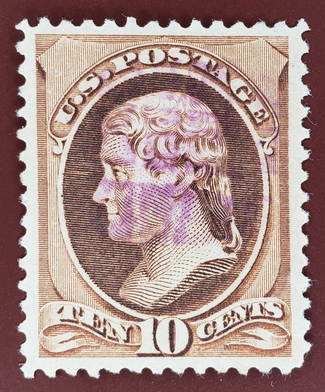 United States, Scott #209, VF used, violet cancel