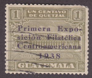 Guatemala RA10 Postal Tax Stamp O/P 1938