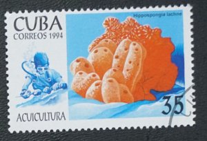 CUBA Sc# 3574 MARINE LIFE fish ocean sea 35c 1994  used / cto