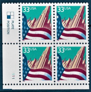 US 1999 Sc. #3277 plate block XFNH